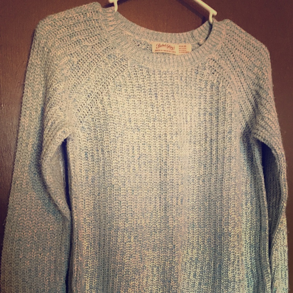 Teal threaded sweater
